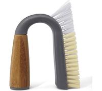 Full Circle - Grunge Buster Brosse Joints & Carrelage - Nettoyage Précis des Joints, Carrelage & Recoins - Poils Durs & Souples - Manche Bambou & Plastique Recyclé - Séchage Rapide & Hygiénique