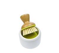 Full Circle Home Distributeur de savon Bubble Up et brosse à vaisselle - Blanc - 1 pièce