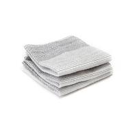 Full Circle – Torchon de cuisine Tidy – Lot de 3, 100% coton biologique – Gris