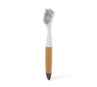 Full Circle Micro Manager - Brosse à joints - Brosse de Nettoyage à Poils Durs et Pointe de Précision pour les Joints et les Fentes dans la Cuisine et la Salle de Bain, 19,5 x 2,5 x 2 cm, Blanc