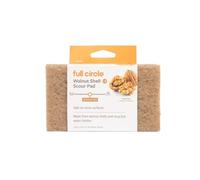 Full Circle Neat Nut Éponge à récurer en noix - Set de 3 Eponges de Nettoyage en Coquilles de Noix et PET recyclé - Compostable - 14 x 8 cm x 0,64 cm