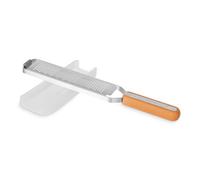 Full Circle Simply the Zest - Zesteur et râpe fine - Râpe en acier inoxydable pour zestes d'agrumes, parmesan, chocolat, ail et muscade - 29,5 cm x 5,2 cm x 3,6 cm, Bois