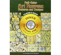 Full-Color Art Nouveau Patterns and Designs