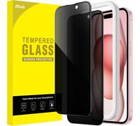 Full Coverage Anti-Spy Screen Protector For Iphone 15 6.1 Inch, Black Edge Full Coverage Tempered Glass Film With Easy Installation Tool, Case Friendly, Pack Of 2