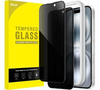 Full Coverage Anti-Spy Screen Protector For Iphone 16 6.1 Inch, Tempered Glass Film Black Edges With Easy Installation Tool, Case Friendly, Pack Of 2