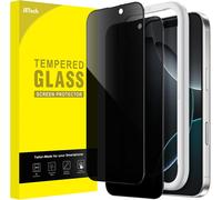 Full Coverage Anti-Spy Screen Protector For Iphone 16 Pro 6.3 Inch, Tempered Glass Film Black Edges With Easy Installation Tool, Case Friendly, Pack Of 2