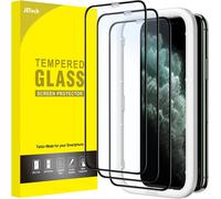 Full Coverage Screen Protector For Iphone 11 Pro/Iphone X/Iphone Xs 5.8 Inch, Black Edge Full Coverage Tempered Glass Film With Easy Installation Tool, Hd Clear, 3 Pack