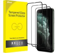 Full Coverage Screen Protector For Iphone 11 Pro/Iphone X/Iphone Xs 5.8 Inch, Black Edge, Full Coverage 9h Tempered Glass Film Case Friendly, Hd Transparent, Pack Of 3