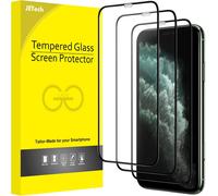 Full Coverage Screen Protector For Iphone 11 Pro /Iphone Xs 6.5 Inch, Black Edge, Full Coverage 9h Tempered Glass Film Case Friendly, Hd Transparent, Pack Of 3