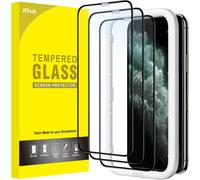 Full Coverage Screen Protector For Iphone 11 Pro /Iphone Xs 6.5 Inch, Black Edge Full Coverage Tempered Glass Film With Easy Installation Tool, Hd Clear, Pack Of 3