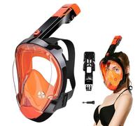 Full Face Snorkel Cover - Dry Top Airflow Technology, Wide Vision Lens, Ergonomic Silicone Seal, Easy Breathing Safety Design | Snorkeling Adventure, Beach Diving, Exploration, Outdoor