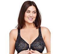 Full Figure Plus Size Lacey T-Back Front-Close WonderWire Bra Underwire #9246