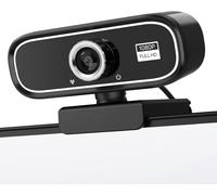 Full Hd 1080P Webcam, Pc Camera Microphones, Usb Plug Play Camera, Streaming Webcam Fixed Focus, Wide Field Of View, Light Correction, Skype, Portable, Facetime