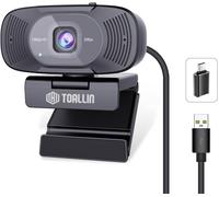 Full Hd 1080P Webcam With Dual Microphones, Computer Web Camera, 90° Wide Viewing Angle Without Distortion, Plug And Play Usb Webcam For Video Conferencing/Online Calls/Streaming