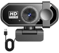 Full Hd 1080P Webcam With Microphone, Noise Cancellation, Privacy Cover, 120° Wide Angle Lens, Usb Web Cam Plug & Play For Laptop, Linux, Win10, Mac, Youtube