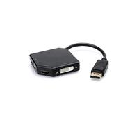 Full HD Adaptateur 3 en 1 DisplayPort vers VGA + HDMI + DVI 24+5(convertisseur) PC + MAC / APPLE Contacts plaqués or transmission vidéo et audio