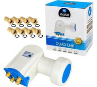Full HD TV 3D + Gold Contacts + Protective Kit (Expandable) in HB Digital Kit with Gold F Plug