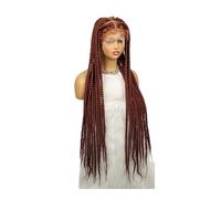 Full Lace Jumbo Braided Wigs for Black Women Knotless Box Braid Wig with Baby Hair 36" Glueless Daily Use(350)