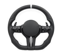 Full Leather Steering Wheel Compatible For BMW F01 F02 F06 F10 F20 F30 F32 F36 F22 F80 F82 E90 E91 E92 E82 E89 E70 E71 E53 E46 E60(Style 3)