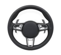 Full Leather Steering Wheel Compatible For Porsche 918 911 718 970 971 958 992 Cayman Boxster Cayenne Compatible For Panamera Macan Upgrade Steering Wheel(Style B)