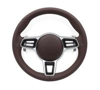 Full Leather Steering Wheel Compatible For Porsche Cayenne Boxster Panamera Cayman 911 991 970 997 981 987 958 718 Steering Wheel Assembly(Style D)