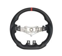Full Leather Steering Wheel Flat-bottom Perforated Leather Compatible For Dodge Compatible For Challenger Durango 2011-2014 Steering Wheel