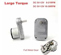 Full Metal Gear Reducer 33mm 520 DC electronic starter 5V-12V Slow Speed 7-type Gear electronic starter Large Torque Geared electronic starter Shaft 6mm CZAOINCU(38RPM)