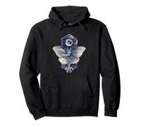 Full Moon Art Dark Academia Vintage Luna Moth Sweat à Capuche