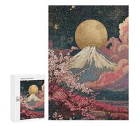 Full Moon Over Cherry Blossoms -1 Puzzle 300 Pièces Educa Jouet en Bois Cadeau Unique Décoration Intérieure Jeu Éducatif Challenge Toy Adultes Et Enfants À Partir De 14 Ans 300 PCS