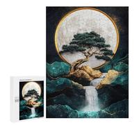 Full Moon Zen Garden -1, 500 PCS Puzzle Décoratif en Bois, Cadeau D’Anniversaire - pour Les Passionnés Qui Aiment Les Détails