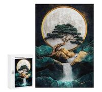 Full Moon Zen Garden -1 Puzzle 1000 Pièces Educa Jouet en Bois Cadeau Unique Décoration Intérieure Jeu Éducatif Challenge Toy Adultes Et Enfants À Partir De 14 Ans 300 PCS