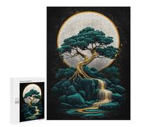 Full Moon Zen Garden -2 Puzzle 1000 Pièces Educa Jouet en Bois Cadeau Unique Décoration Intérieure Jeu Éducatif Challenge Toy Adultes Et Enfants À Partir De 14 Ans 500 PCS