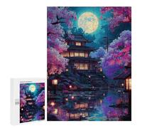 Full Moon Zen Garden -4 Puzzle 1000 Pièces Educa Jouet en Bois Cadeau Unique Décoration Intérieure Jeu Éducatif Challenge Toy Adultes Et Enfants À Partir De 14 Ans 500 PCS