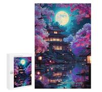 Full Moon Zen Garden -4 Puzzle 1000 Pièces Educa Jouet en Bois Cadeau Unique Décoration Intérieure Jeu Éducatif Challenge Toy Adultes Et Enfants À Partir De 14 Ans 1000 PCS