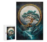 Full Moon Zen Garden Puzzle 1000 Pièces Educa Jouet en Bois Cadeau Unique Décoration Intérieure Jeu Éducatif Challenge Toy Adultes Et Enfants À Partir De 14 Ans 300 PCS