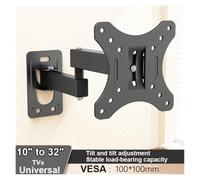 Full Motion TV Wall Mount Bracket for 10-32 inch Screens | Articulating arms design with swivel, tilt, extension and rotation.(Green)