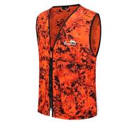 Full mundur Blaze Camo Orange Gilet de chasse Gilet de sécurité léger avec plusieurs poches pour adultes unisexe