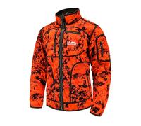 Full mundur Rondane Veste de Chasse Réversible Orange Camo Double Face | Orange Haute Visibilité, coupe-vent, imperméable, polaire silencieuse, nombreuses poches, veste de chasse