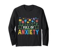 Full of Anxiety Anxiety Mental Health Design Manche Longue