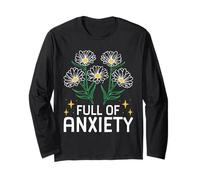 Full of Anxiety Anxiety Mental Health Design Manche Longue