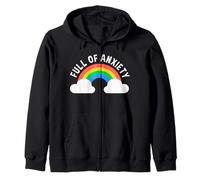 Full of Anxiety Anxiety Mental Health Design Sweat à Capuche