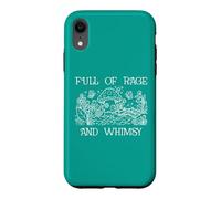 Full of Rage and Whimsy Boho Cottagecore Mushroom Whimsical Coque pour iPhone XR
