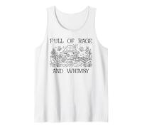 Full of Rage and Whimsy Boho Cottagecore Mushroom Whimsical Débardeur