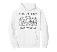 Full of Rage and Whimsy Boho Cottagecore Mushroom Whimsical Sweat à Capuche