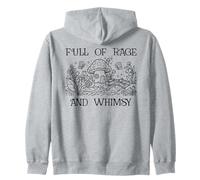 Full of Rage and Whimsy Boho Cottagecore Mushroom Whimsical Sweat à Capuche