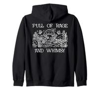 Full of Rage and Whimsy Boho Cottagecore Mushroom Whimsical Sweat à Capuche