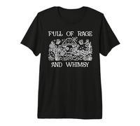 Full of Rage and Whimsy Boho Cottagecore Mushroom Whimsical T-Shirt Haut de Gamme