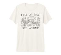 Full of Rage and Whimsy Boho Cottagecore Mushroom Whimsical T-Shirt Haut de Gamme