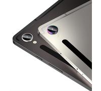 [Full Protection Rear Camera Protector Compatible With Samsung Galaxy Tab S9 Fe,[2 Pieces] Metal + Tempered Glass,Tempered Glass Camera-Silver.[D315]