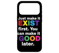 Full Rainbow Just Make It Exist First Citation Text Art Coque pour iPhone 17 Pro Max